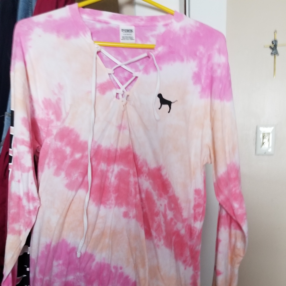 Pink victoria long sleeve t